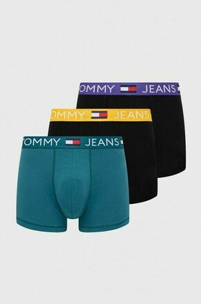 Boksarice Tommy Jeans 3-pack moški - pisana. Boksarice iz kolekcije Tommy Jeans. Model izdelan iz elastične pletenine. V kompletu so trije pari.