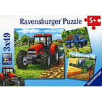 Ravensburger sestavljanka Stroji na kmetiji, 3x49