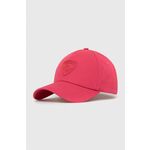 Bombažna bejzbolska kapa Rossignol roza barva - roza. Kapa s šiltom vrste baseball iz kolekcije Rossignol. Model izdelan iz tkanine z nalepko. Bombažen, udoben material.
