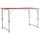 Zložljiva miza za kampiranje iz aluminija 120x60 cm
