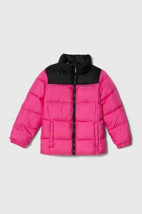 Otroška jakna Columbia U Puffect Jacket roza barva - roza. Otroška jakna iz kolekcije Columbia. Podložen model