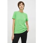 Kratka majica Tommy Hilfiger ženski, zelena barva - zelena. Kratka majica iz kolekcije Tommy Hilfiger. Model izdelan iz udobne pletenine. Izjemno udoben material.