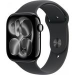 Apple Watch Series 11 Jet Black/Slate Titanium, Black Sport Band M/L 46mm LTE pametna ura