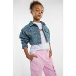 Otroška jeans jakna Marc Jacobs - modra. Otroški jakna iz kolekcije Marc Jacobs. Nepodložen model, izdelan iz jeansa.