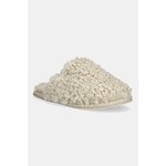 Copati Calvin Klein CLOSE SLIPPER FUR bež barva, YW0YW01975 - bež. Copati iz kolekcije Calvin Klein, izdelani iz imitacije krzna.