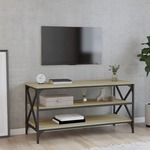 vidaXL TV omarica sonoma hrast 100x40x50 cm inženirski les