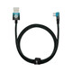 BASEUS MVP 2 Kolenski kotni kabel Power Delivery s stranskim vtičem USB / USB tipa C 1m 100W 5A modri (CAVP000421)