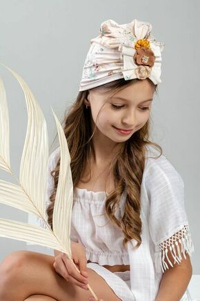 Otroška kapa Jamiks - bež. Otroška kapa iz kolekcije Jamiks. Model izdelan iz tanke pletenine.