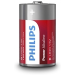 Philips polnilna alkalna baterija LR20, Tip AA/Tip D, 1.2 V/1.5 V
