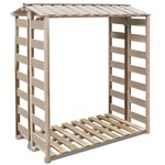 Lopa za shranjevanje drv 150x90x176 cm impregnirana borovina