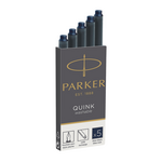 Dolga kartuša Parker Quink, temno modra, 5 kos