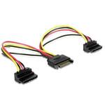 Delock adapter SATA M + 2x SATA Ž kotni 60128