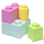 LEGO škatle za shranjevanje Multi-Pack 4 kosi - pastel