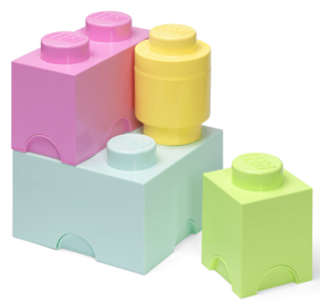 LEGO škatle za shranjevanje Multi-Pack 4 kosi - pastel