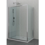 Sanotechnik tuš kabina Elite krom SC100+F90, 100x90 SOFT CLOSE