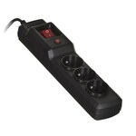 NEW Activejet COMBO 3gn/3m/cz trak za prenapetostno zaščito (10A; 2300W) 3m; črna barva