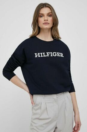 Bombažen pulover Tommy Hilfiger ženska