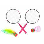Mikro Trading Gametime loparji za badminton 44x22 cm 2 kosa z 2 žogicama