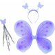WEBHIDDENBRAND Metuljeva krila vijolične barve z naglavnim trakom in palico