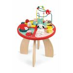 Janod Lesena igralna mizica z aktivnostmi za fino motoriko Baby Forest