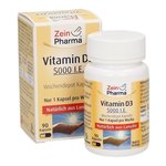 ZeinPharma Vitamin D3 5000 IE - 90 veg. kapsul