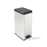 Curver Slim Bin koš za smeti s pedalom, 40l, črno/srebrna