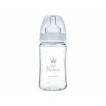 Canpol babies Royal Baby steklenica s širokim vratom, 240ml, modra