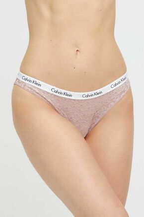 Spodnjice Calvin Klein Underwear roza barva - roza. Spodnjice iz kolekcije Calvin Klein Underwear. Model izdelan iz udobne pletenine.