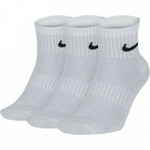 Nike Everyday Cushioned Socks, White/Black - XL
