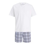 JACK & JONES Kratka pižama 'JACMAX' marine / bela 24931943