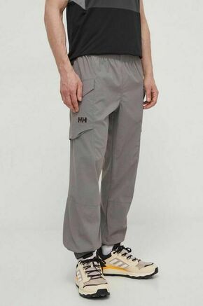 Outdooor hlače Helly Hansen Vista siva barva - siva. Outdooor hlače iz kolekcije Helly Hansen. Model izdelan iz materiala