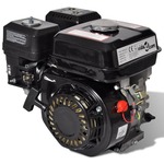 Bencinski motor 6,5 KM 4,8 kW črn