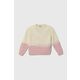 Otroški volneni pulover Pinko Up roza barva - roza. Otroške Pulover iz kolekcije Pinko Up. Model izdelan iz srednje debele pletenine. Zaradi svoje visoke termoregulacijske sposobnosti vam volna pomaga ohranjati toploto, ko je hladno, in svežino,...
