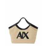 ARMANI EXCHANGE Nakupovalna torba 'SANDY' bež / temno rjava