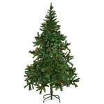 vidaXL Novoletna Jelka s Storži 180 cm