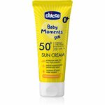 Chicco Baby Moments Sun krema za sončenje SPF 50+ za otroke od rojstva 75 ml