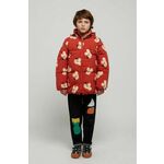 Otroška jakna Bobo Choses rjava barva - rjava. Otroški jakna iz kolekcije Bobo Choses. Podložen model, izdelan iz vzorčastega materiala.