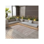 VIDAXL Zunanja preproga rjava 120x180 cm PP