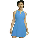 Nike Dri-Fit Advantage Womens Tennis Dress Light Photo Blue/White XS Teniška obleka