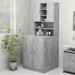 vidaXL Omara za pralni stroj betonsko siva 70,5x25,5x90 cm