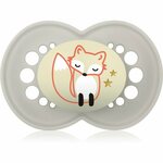 MAM MAM Night Silicone Pacifier 6m+ Fox svetleča silikonska duda 1 kos za otroke