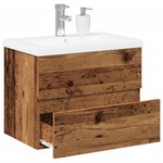 Vidaxl Omarica z umivalnikom inženirski les 61x39,5x49 cm