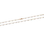 Beneto Modna dvobarvna balonska ogrlica AGS1147 (Dolžina 50 cm) srebro 925/1000