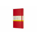 Moleskine beležnica, L, karo, mehke platnice, rdeča
