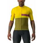 Castelli A Blocco Jersey Jersey Passion Fruit/Amethist-Green Apple-Avocado Green L