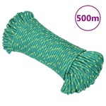 vidaXL Vrv za čoln zelena 4 mm 500 m polipropilen