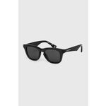 Otroška sončna očala Burberry črna barva, 0JB4002 - črna. Otroška sončna očala iz kolekcije Burberry. Model z enobarvnimi stekli in okvirji iz plastike. Ima filter UV 400.