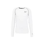 Nike Pro Dri-FIT Slim-Fit LS Shirt, White/Black - XXL