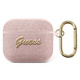 Guess GUA3SASMP AirPods 3 ovitek roza/pink Saffiano Script Metal Collection