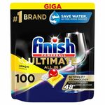 Finish Ultimate All in 1 Lemon Sparkle kapsule za pomivalni stroj, 100 kosov